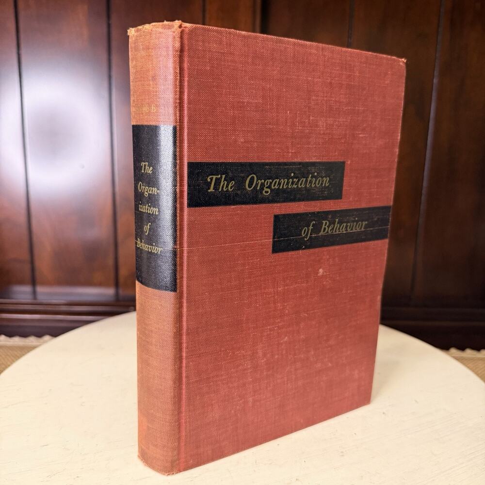1949 1st Ed The Organization of Behavior D.O. Hebb HC Annotated J.R. Kinzer